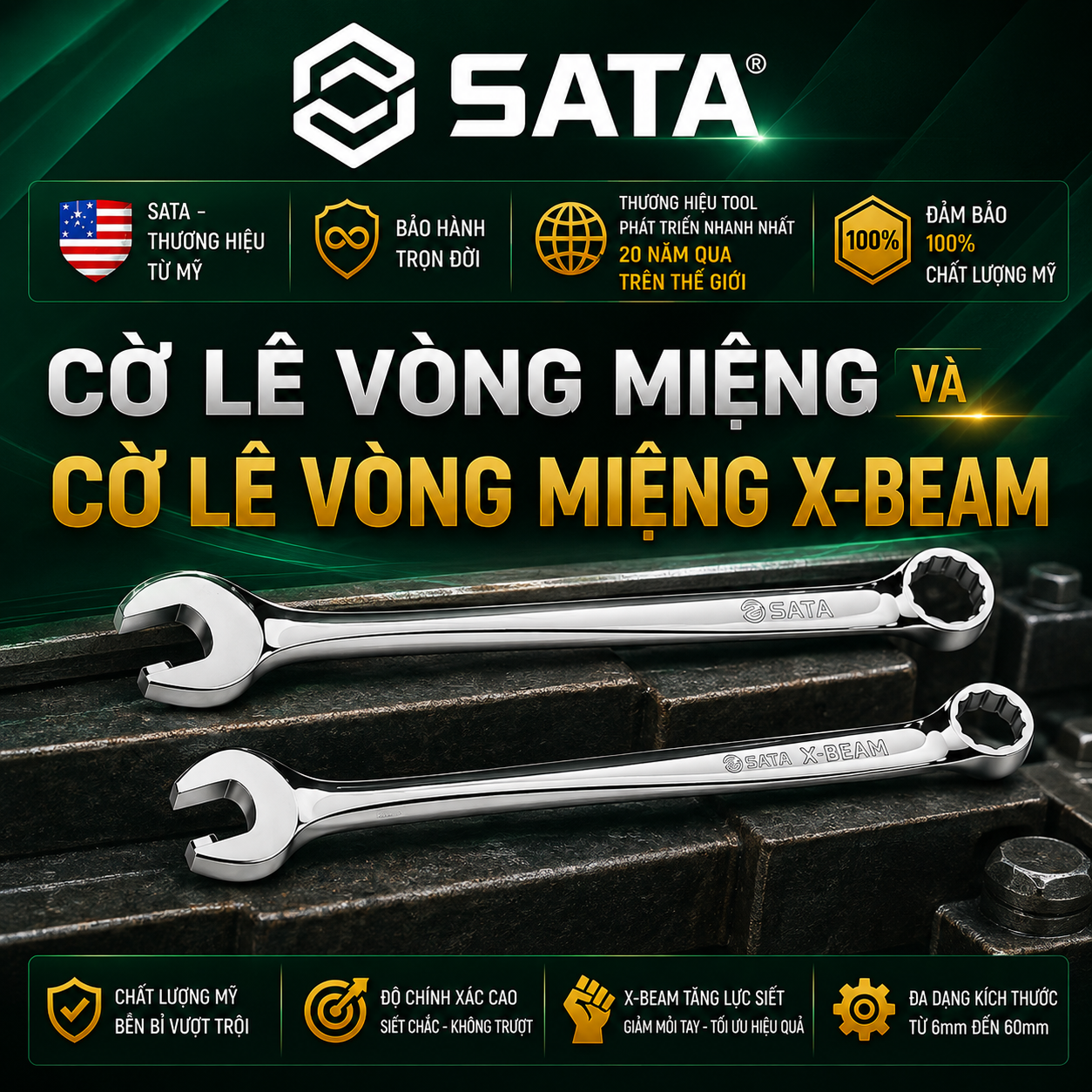 CỜ LÊ VÒNG MIỆNG SATA CHÍNH HÃNG HẢI PHÒNG