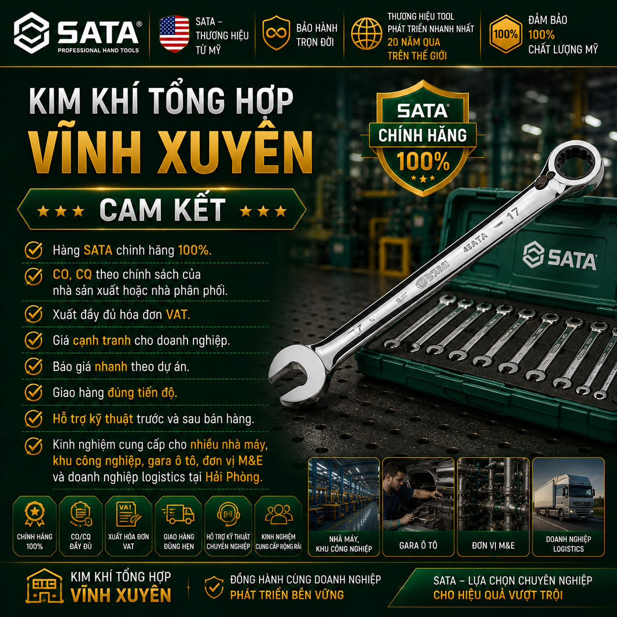 Kim Khí Hải Phòng | Vật tư kim khí & dụng cụ chính hãng | Có VAT
