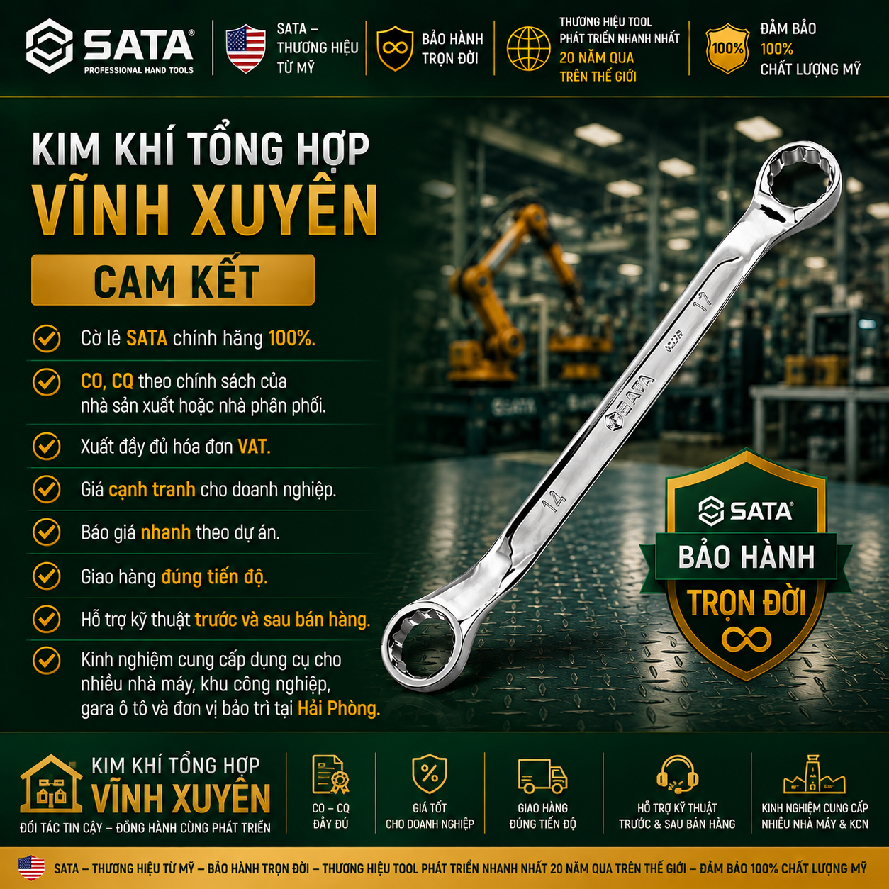 Kim Khí Hải Phòng | Vật tư kim khí & dụng cụ chính hãng | Có VAT
