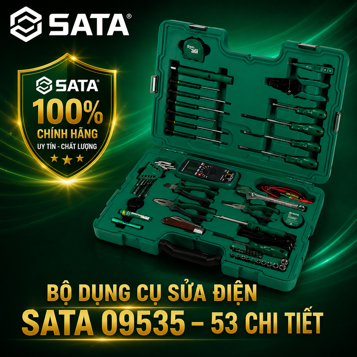 Bộ Dụng Cụ Sửa Điện SATA 09535 – 53 Chi Tiết Chính Hãng Tại Hải Phòng