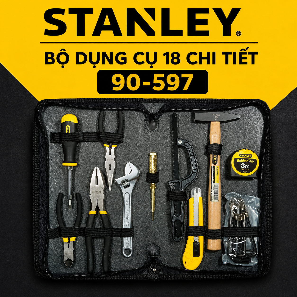 Bộ Dụng Cụ 18 Chi Tiết Stanley 90-597 Chính Hãng Giá Tốt Tại Hải Phòng