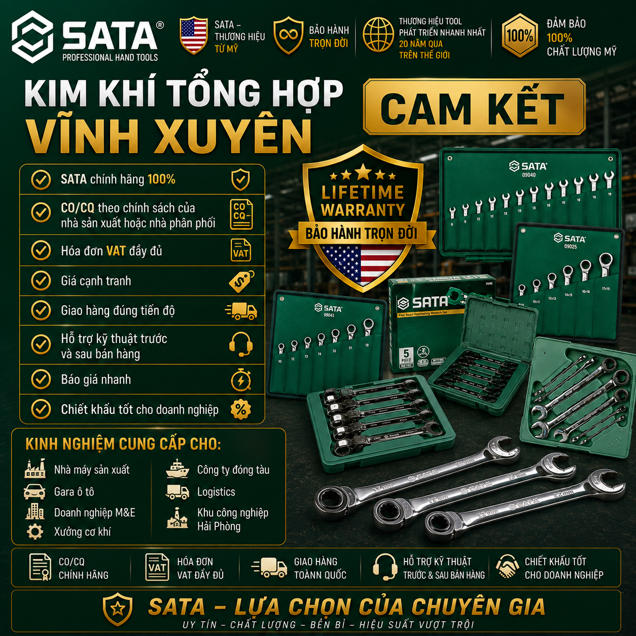 Kim Khí Hải Phòng | Vật tư kim khí & dụng cụ chính hãng | Có VAT