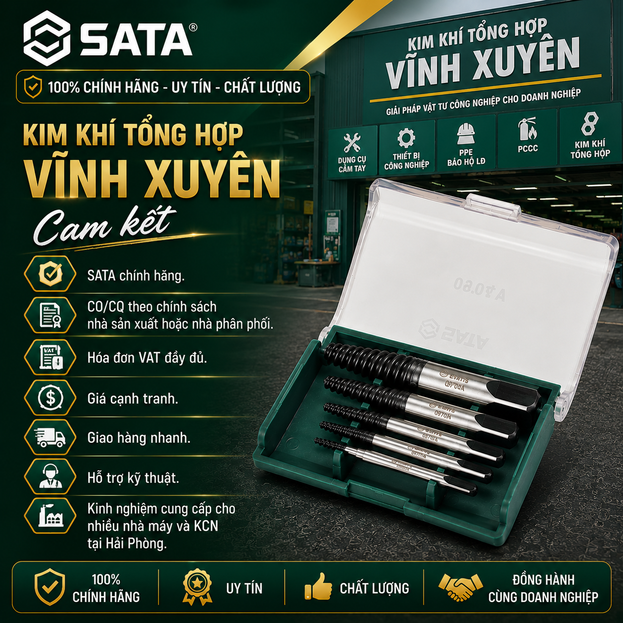 Kim Khí Hải Phòng | Vật tư kim khí & dụng cụ chính hãng | Có VAT